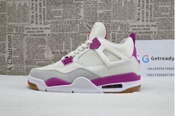 Nike Jordans 4 White/Pink