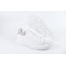 Alexander McQueen Oversized White Light Grey Croc