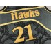 Atlanta Hawks Dominique Wilkins 1986-87 Hardwood Classics Jersey 21 Black