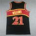 Atlanta Hawks Dominique Wilkins 21 Black 1986-87 Hardwood Classics Jersey