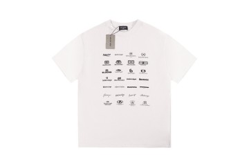 Balenciaga Logo-Print T-shirt White