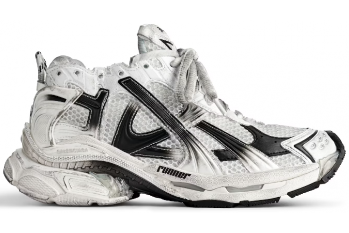Balenciaga Runner White Black Gradient