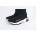 Balenciaga Speed Trainer Clear Sole Black Red