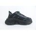 Balenciaga Triple S Allover Logo Black Blue