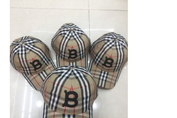 Burberry Vintage Check Cotton Baseball Cap