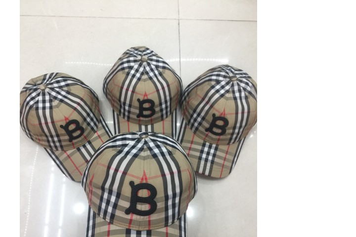 Burberry Vintage Check Cotton Baseball Cap