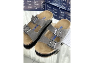 Birkenstock Arizona Birkibuc Stone