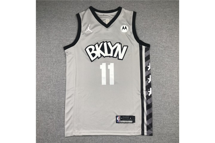Brooklyn Nets Kyrie Irving 11 Grey  Jersey 