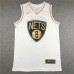 Brooklyn Nets Kyrie Irving 11 White Gold Jersey