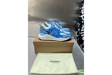 Burberry Embossed Mesh Sneakers Blue Mix