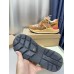 Burberry Embossed Mesh Sneakers Dark Birch Brown
