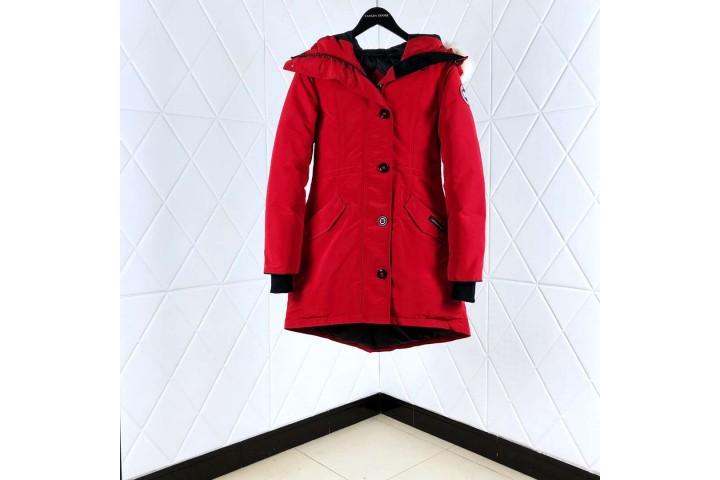 Canada Goose Rossclair Parka Coat Red
