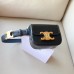 Celine  TRIOMPHE leather Mini Waist Bag Black