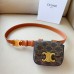 Celine  TRIOMPHE leather Mini Waist Bag Triomphe Tan