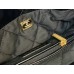 Chanel 22 Mini Handbag Shiny Crumpled Calfskin Gold-Tone Metal Black