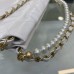 Chanel 22 Mini Handbag Shiny Crumpled Calfskin Gold-Tone Metal White