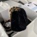 Chanel 22B Flap Bag Wool Black AS3499