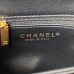 Chanel 22B Flap Bag Wool Black AS3499