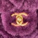Chanel 22B Flap Bag Wool Purple AS3499