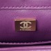 Chanel 22B Flap Bag Wool Purple AS3499