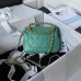 Chanel Flap Bag with Top Handle 23C Green AS3748