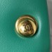 Chanel Flap Bag with Top Handle 23C Green AS3748