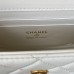 Chanel Flap Bag with Top Handle Mini White