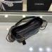 Chanel Gabrielle Hobo Bag Quilted Aged Calfskin Gold Silver tone Black