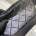 Chanel Gabrielle Hobo Bag Quilted Aged Calfskin Gold Silver tone Black