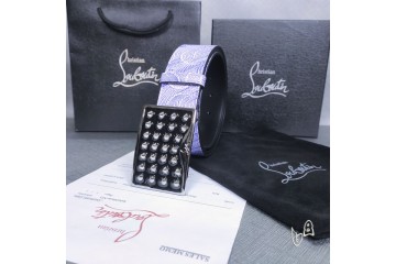 Christian Louboutin CL belt purple
