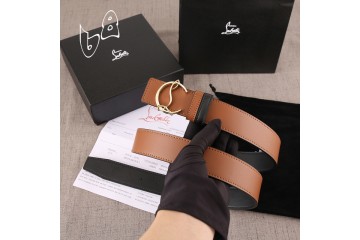 Christian Louboutin CL leather belt Orange