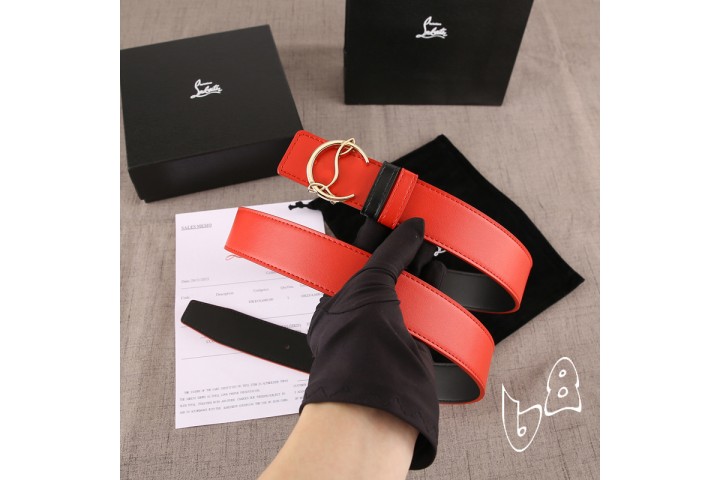 Christian Louboutin belt red