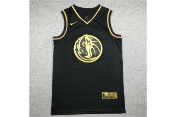 Dallas Mavericks Luka Doncic Jersey 77 Black Gold