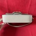 GUCCI Horsebit 1955 Shoulder Bag Beige and white