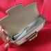 GUCCI Horsebit 1955 Shoulder Bag Beige and white