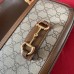 GUCCI Horsebit 1955 Shoulder Bag Beige ebony