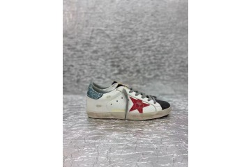 Golden Goose Super-Star White Green Red