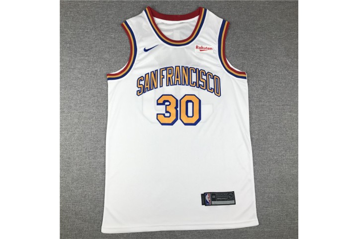 Golden State Sanfrancisco Jersey 30 White