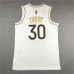 Golden State Warriors Hardwood Classics Jersey 30 White Gold