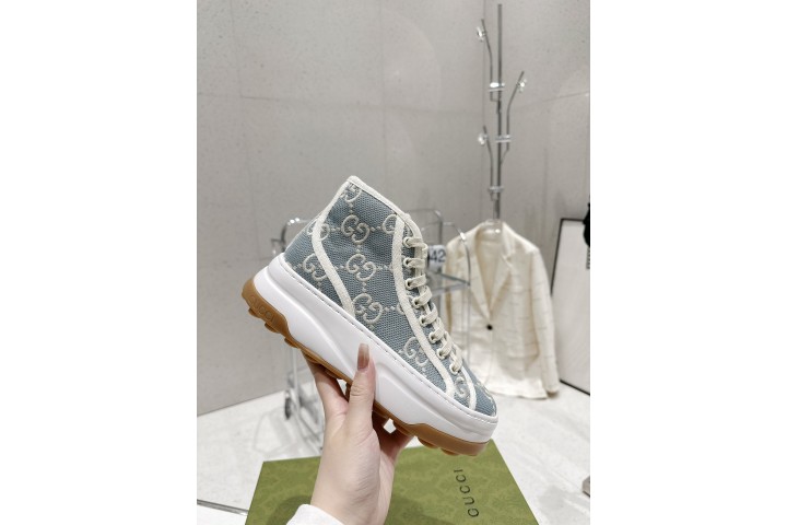 Gucci GG Canvas High top sneaker Blue