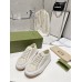 Gucci Low top Ivory GG embroidered crochet cotton