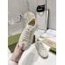 Gucci Low top Ivory GG embroidered crochet cotton