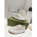 Gucci Low top Ivory GG embroidered crochet cotton