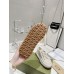 Gucci Low top Ivory GG embroidered crochet cotton