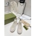 Gucci high top Ivory GG embroidered crochet cotton 