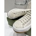 Gucci high top Ivory GG embroidered crochet cotton 