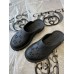Gucci slip-on sandal Black perforated GG rubber