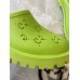 Gucci slip-on sandal Green perforated GG rubber