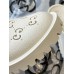 Gucci slip-on sandal White perforated GG rubber