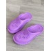 Gucci slip-on sandal purple perforated GG rubber